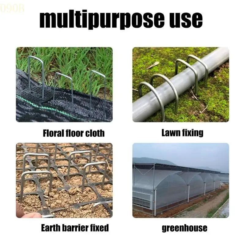 

090B Pack of 100 Ground Stakes Secure rusts Resistant for Secure Tent & Tarp Placement