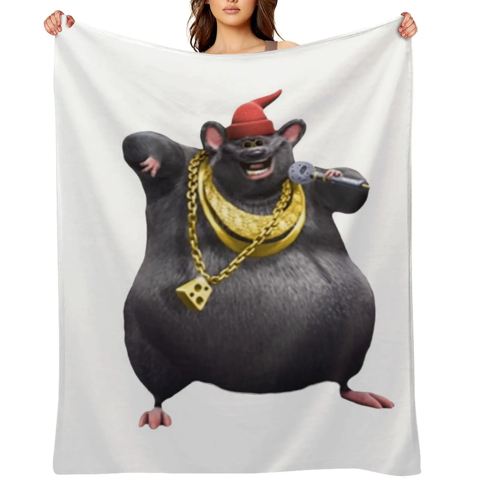 Biggie Cheese Print Throw Blanket Luxury For Sofa Thin Thins decorative Stuffeds Blankets