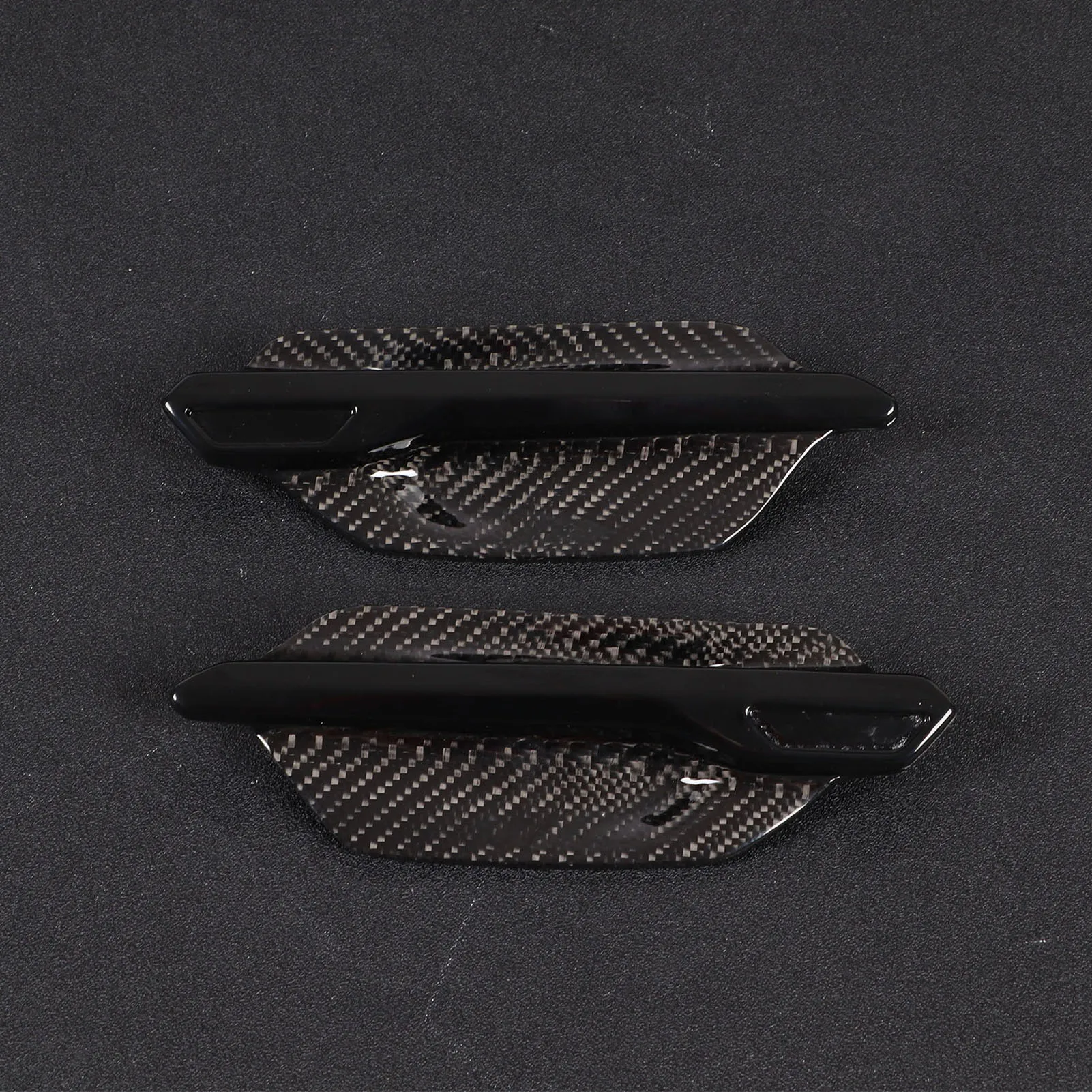 2Pcs/Set Carbon Fiber Side Marker Air Vent Cover Trim Replacement For BMW M2 F87 2015‑2020