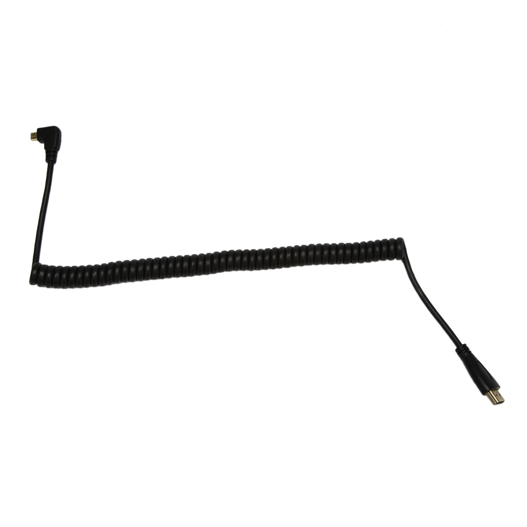2X Left-Angled Micro- To Male Cable Stretched Length For Cameras