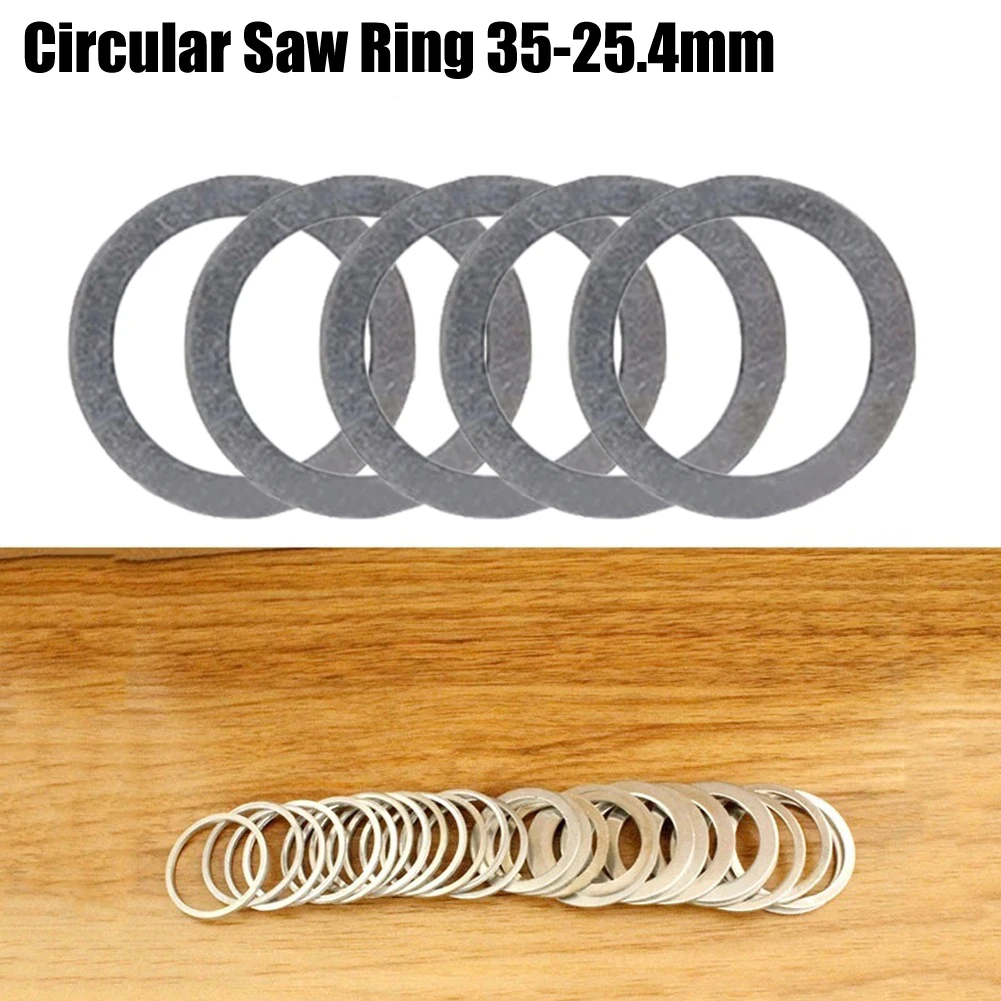 For Grinder Circular Saw Ring 5Pcs External Diameter 35mm Internal Diameter 25.4mm Long Service Life Silver Color