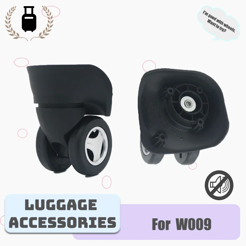 

For W009 Luggage Wheel Replacement Parts Heavy-Duty 360° Swivel Wheels Quiet and Smooth Rolling Wheel Repair Kit