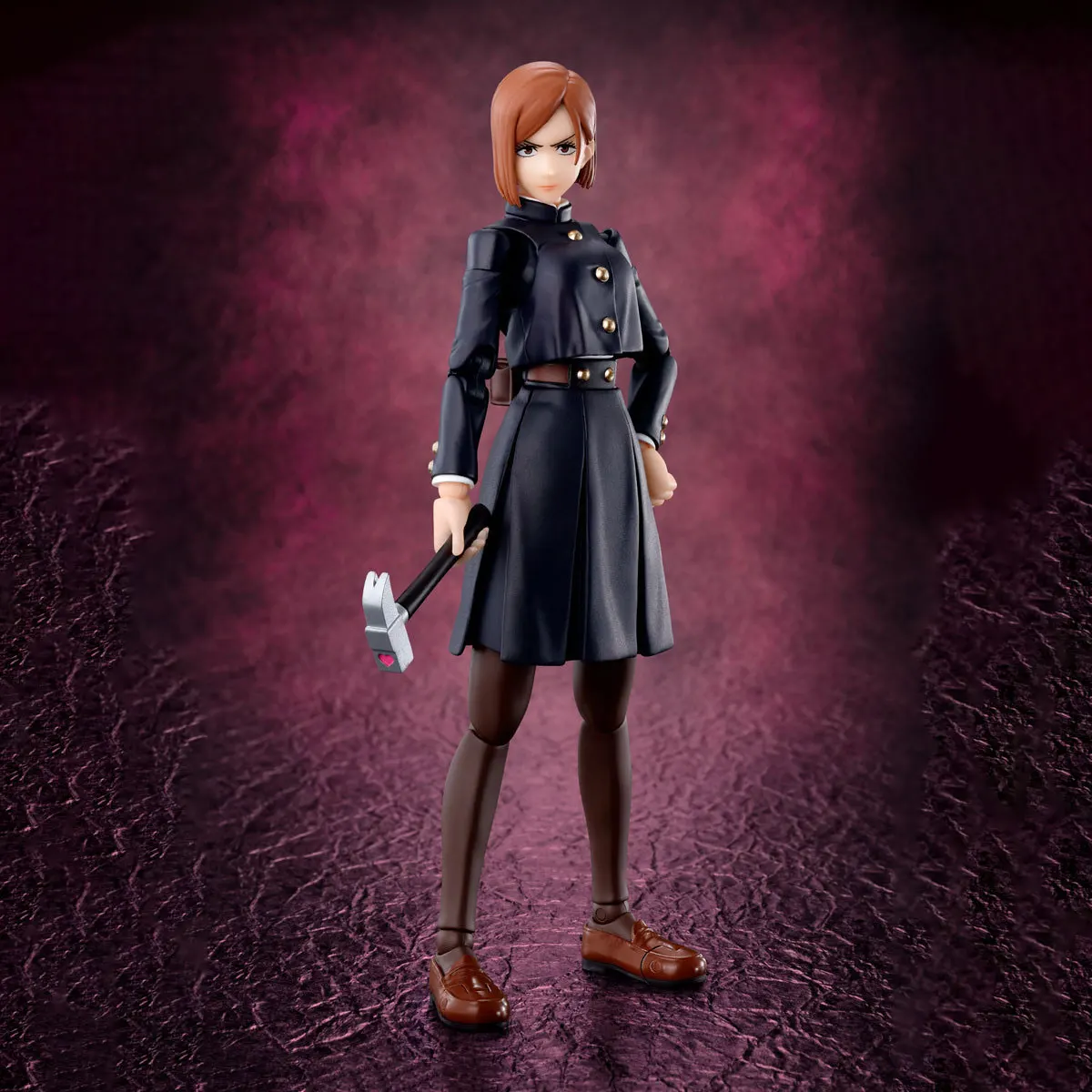 本物のバンダイオリジナル呪術廻戦フィギュアモデルキット S.H.Figuarts 1/12 アニメフィギュア釘崎野薔薇アクションモデルおもちゃギフト