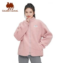 Golden Camel Women's Fleece Hiking Thermal Jackets Outdoor Sports Climbing Trekking Camping Windbreaker Warm Coats Lightweight