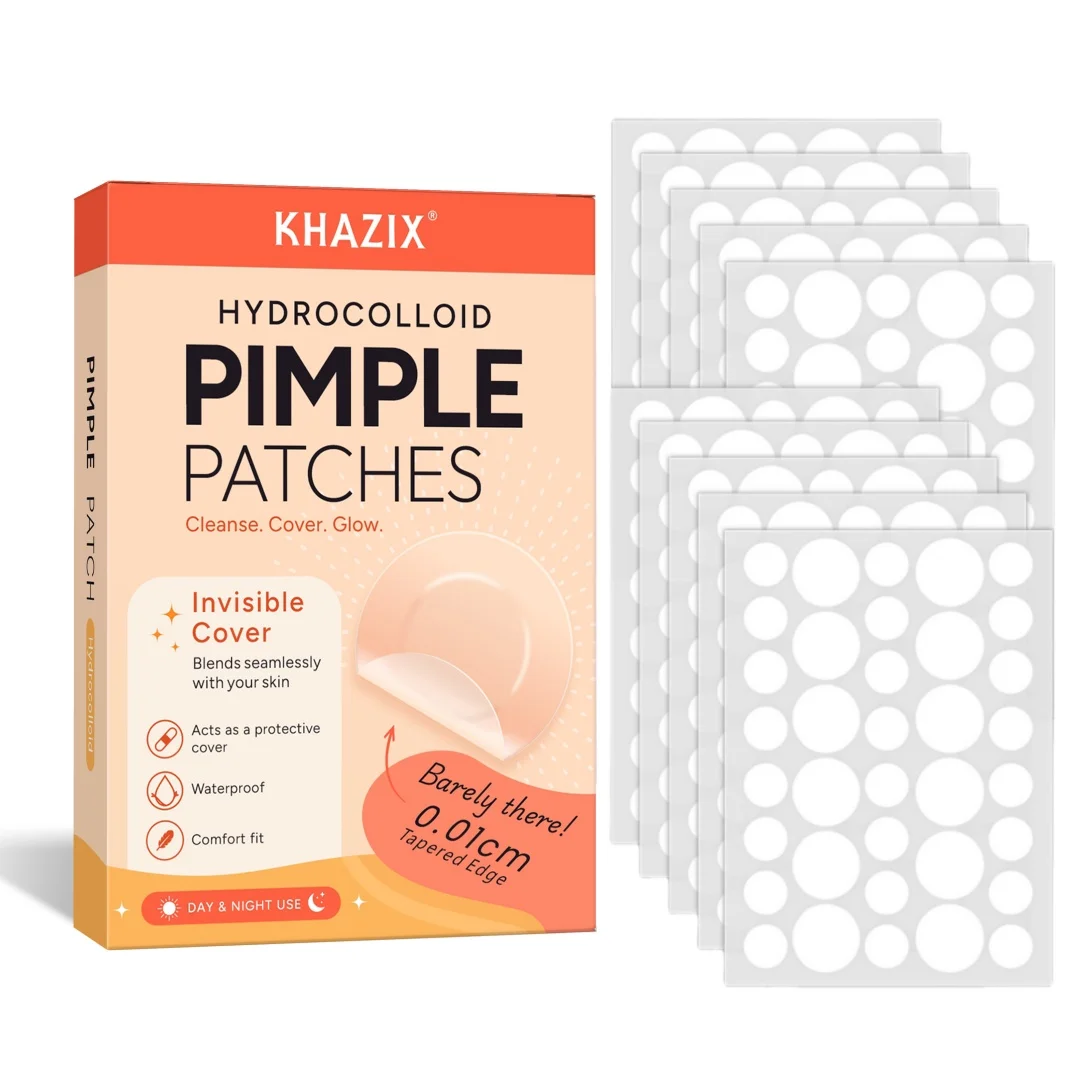 144/360/720Pcs Invisible Hydrocolloid Facial Patches, Assorted Sizes, Breathable Waterproof Clear Skin Stickers, Daily Use
