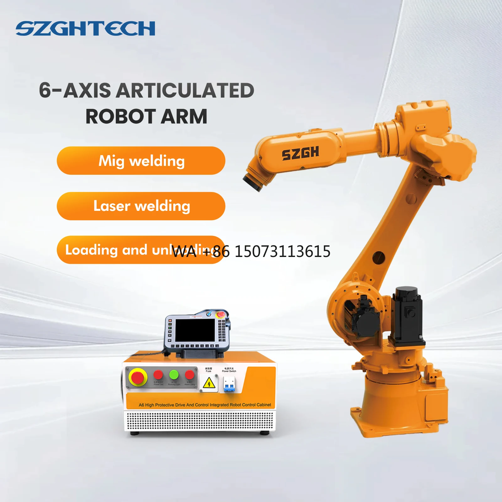 6-Axis Material Handling Robot Industrial Machine Pick and Place Robot for Palletizing and Material Handling