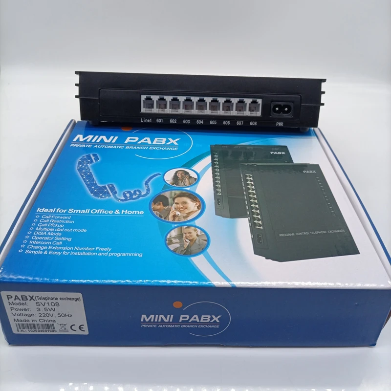 China PBX Factory VinTelecom SV108  with 1fixed land line+8 internal Ext for small office/soho/family phone system solution