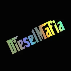 G067 12X3CM Diesel Mafia Vinyl Car Stickers Decals Black/Silver/laser