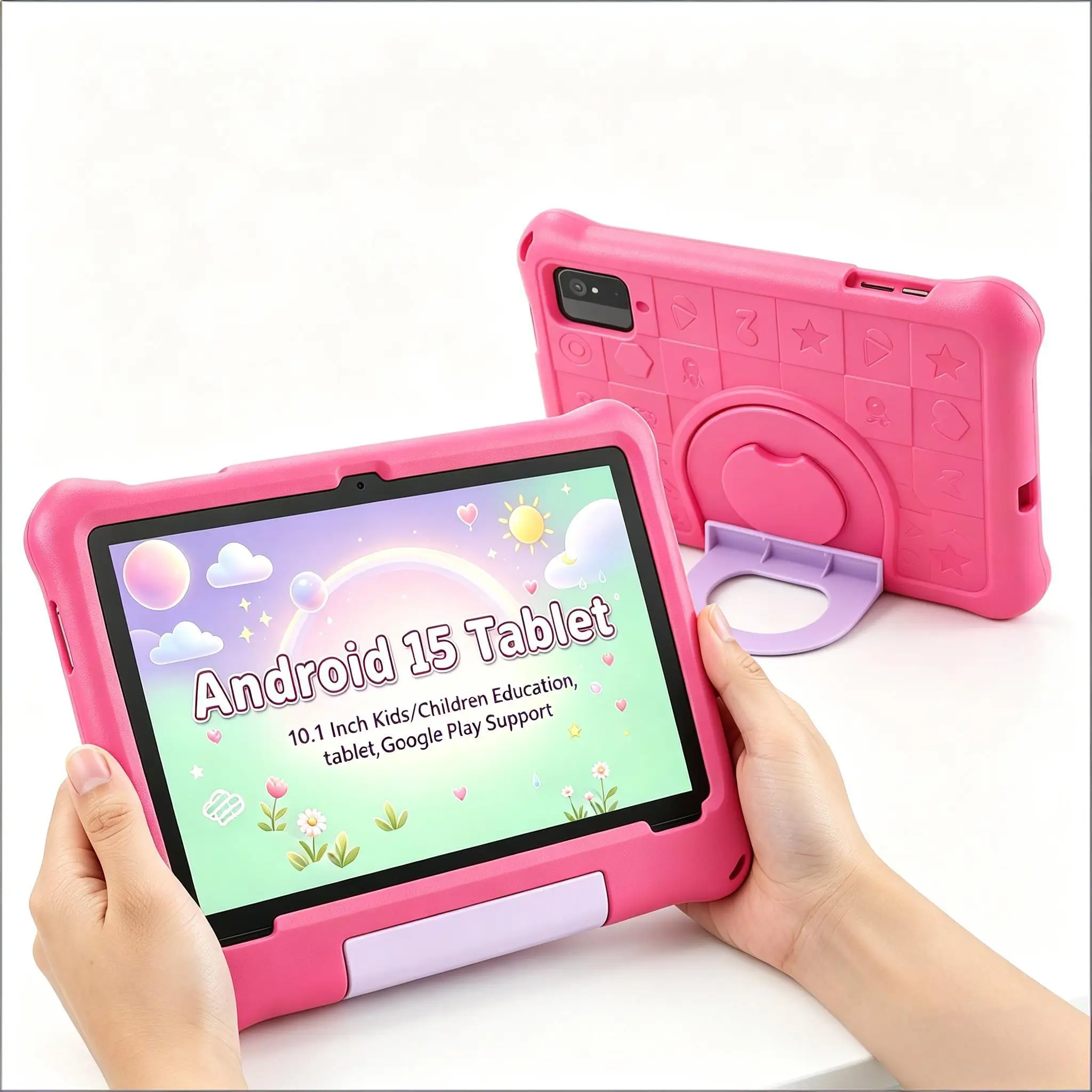 Paitanry 10 Inch Android 15 Tablet Octa Core 8GB RAM 64GB ROM WiFi Bluetooth Google Play Multi-Language Children Learning Tablet