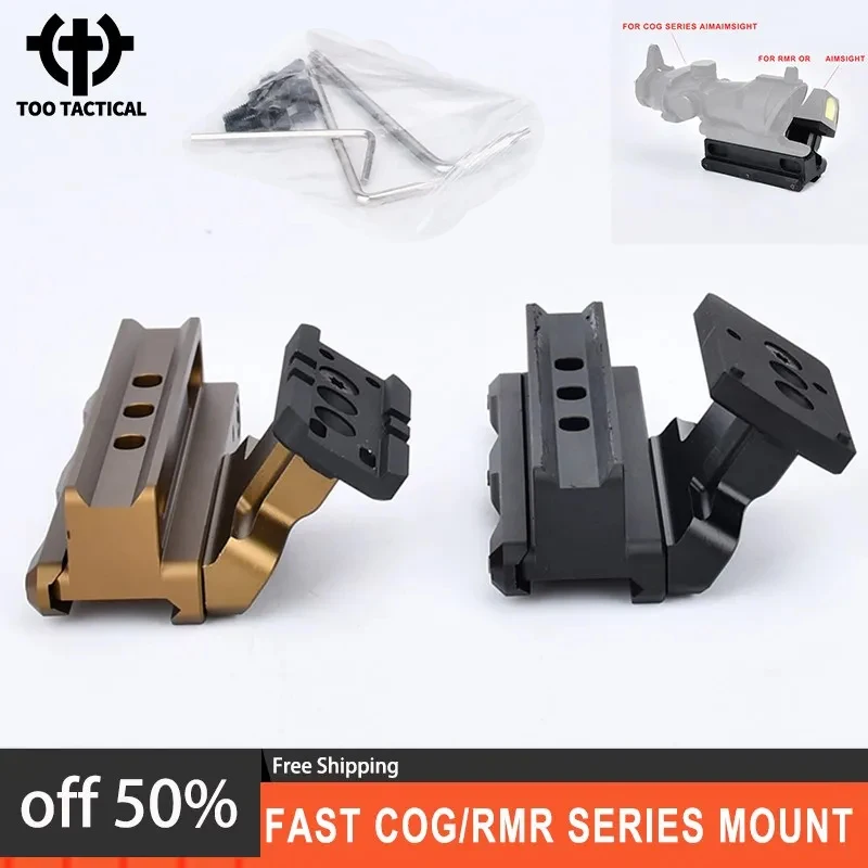 

WADSN Tactical Fast COG Series Mount T01-02 RM Offset Optic Base Adapter Plate Set For Hunting Scope Sight TA31 TA11 ACOG VCOG