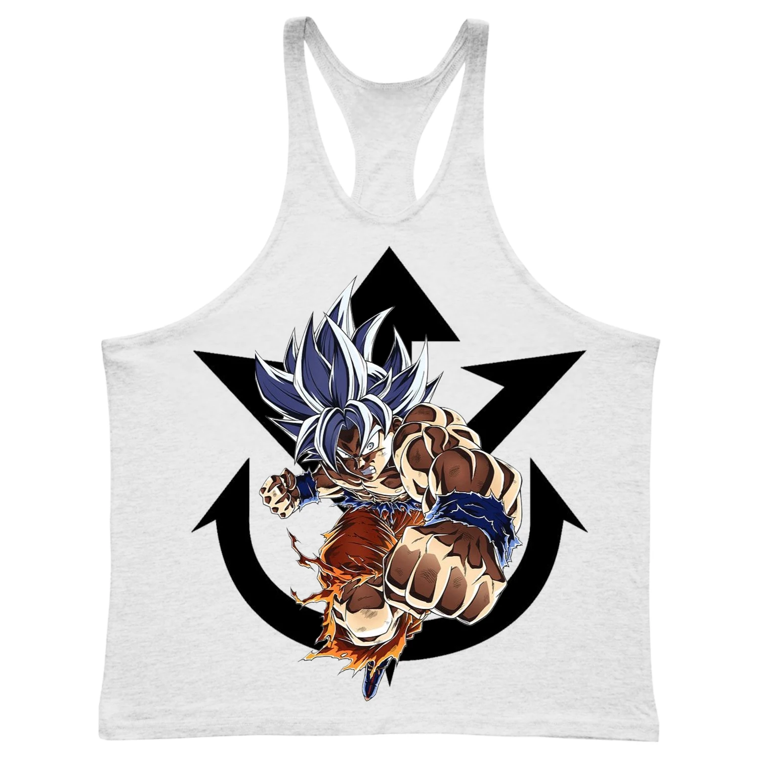 Neues Goku Herren-Tanktop, 100 % Baumwolle, Weste, japanischer Anime, Dragon Ball, schnell trocknend, ärmellos, Unterhemden, Fitness, Muskelaufbau-Top
