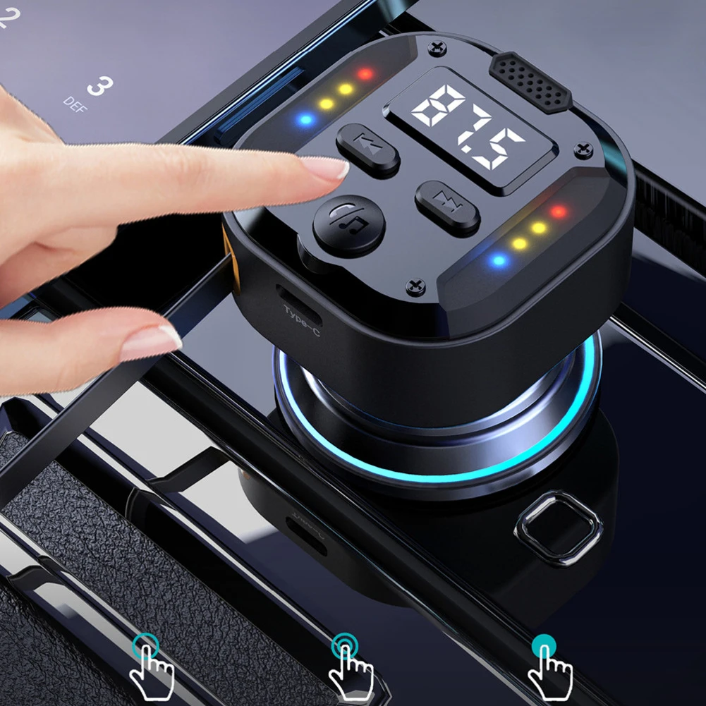 

Automatic Charging Adapter Fast Charging 3 Levels PD30W Extension Cord 360 Sound Recognition Colorful Voice-Controlled Lights