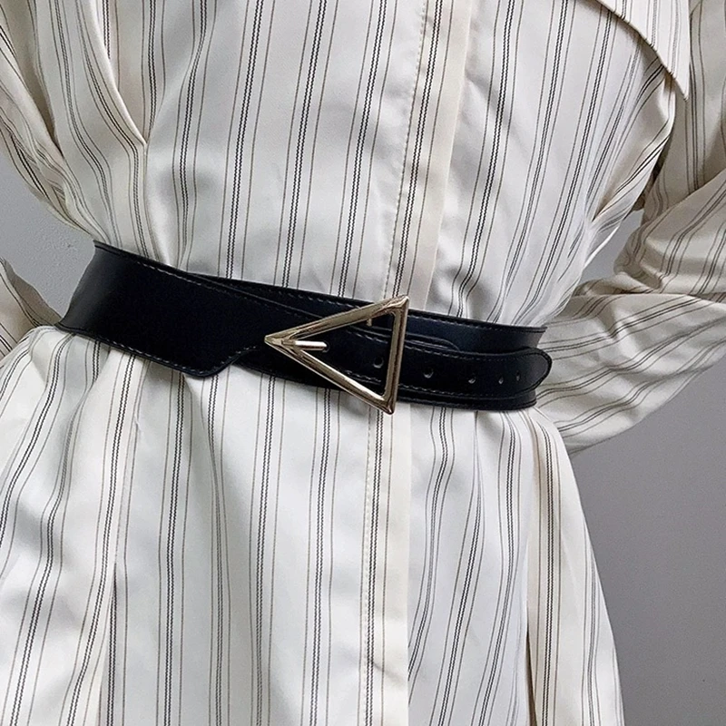 Waist belt retro Korean version of high-grade black decorative belt with casual casual dress jacket belt