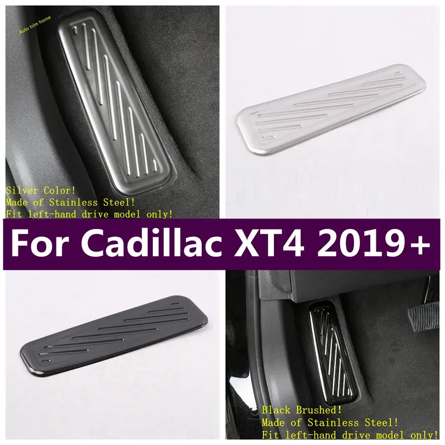 

Fit For Cadillac XT4 2019 - 2022 Auto Accessories Left Foot Pedal Rest Footrest Plate Protector Cover Trim