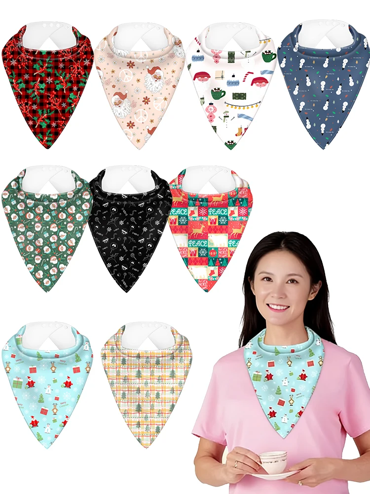 

Дышащие, гипоаллергенные, маслостойкие, прочные, двусторонние флисовые фартуки-нагрудники для взрослых для домов престарелых