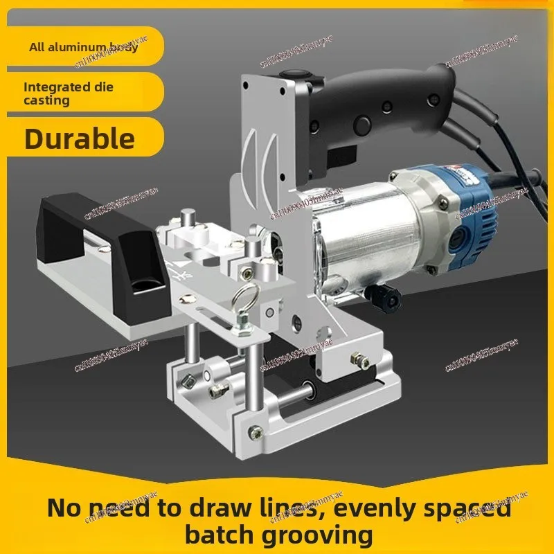 Woodworking Invisible Parts 2-in-1 Slotter Mold Small Portable Slotting Machine Milling Cutter Positioning Rack Clothing