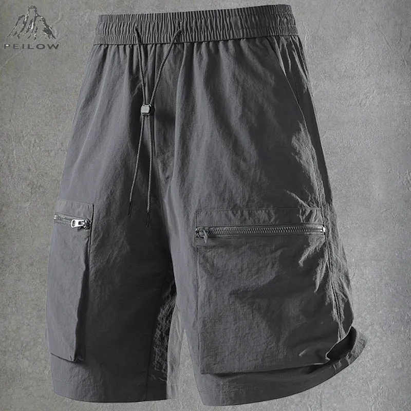 Summer Moisture Wicking Casual Bermuda Shorts Mens Cargo Work Shorts Running Jogging Sports multi-pocket Shorts Men Pants
