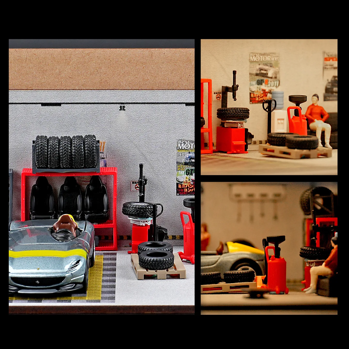 Diorama 1/64 Repair Shop Tools - đánh giá và giá Auto Repair Shop Japan