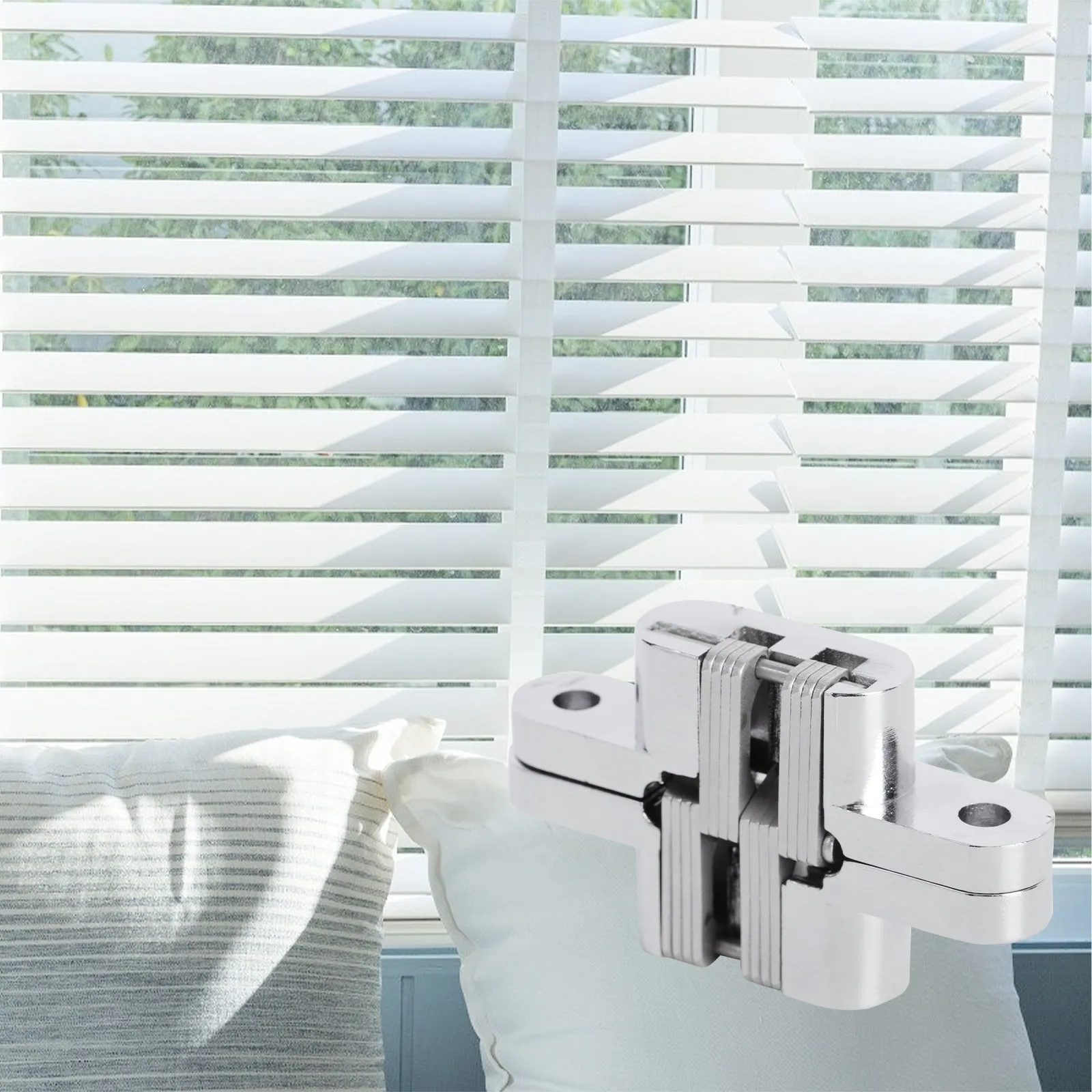 Stainless Steel Zinc Alloy Hidden Hinge Heavy Duty Folding Shutter Hinge for Tight Installations Foldable Door Hardware Rust