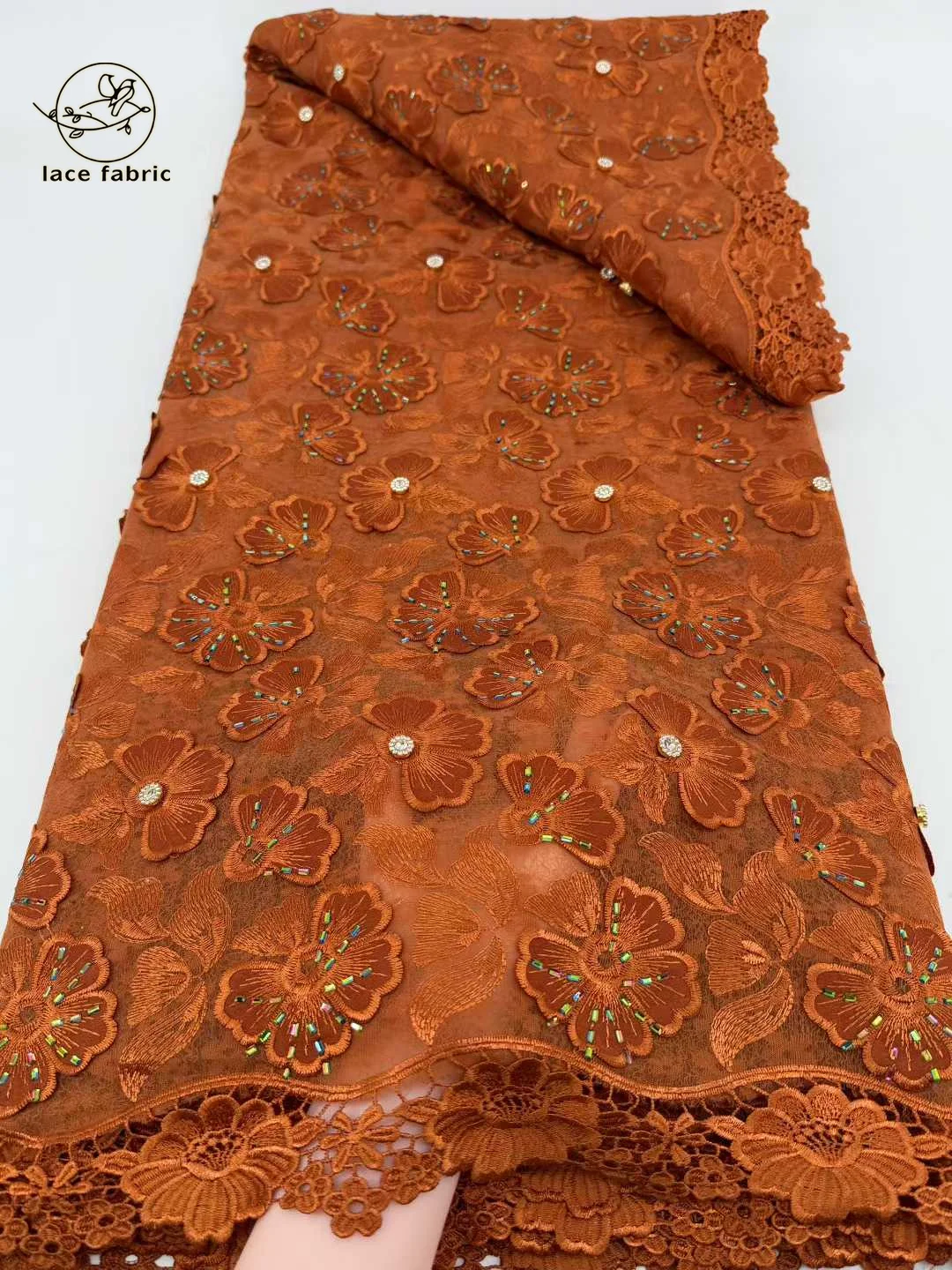 الأحمر الأفريقي جبر الحبل أقمشة الدانتيل بالحجارة 2026 جودة عالية النيجيري الفرنسية جبر الحبل الدانتيل لخياطة فستان الزفاف #5