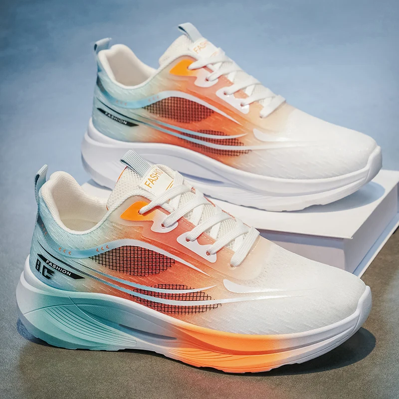 2026Men's Cushioning Running Shoes Lightweight Athletic Casual Sneakers Male Non-Slip Sports Shoes Outdoor Travel Walking Shoes