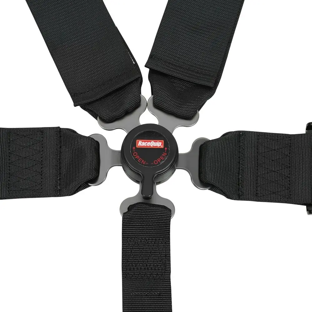 Racing Car 5-Point Pull-Down Lap Belt, SI 16.1, Black