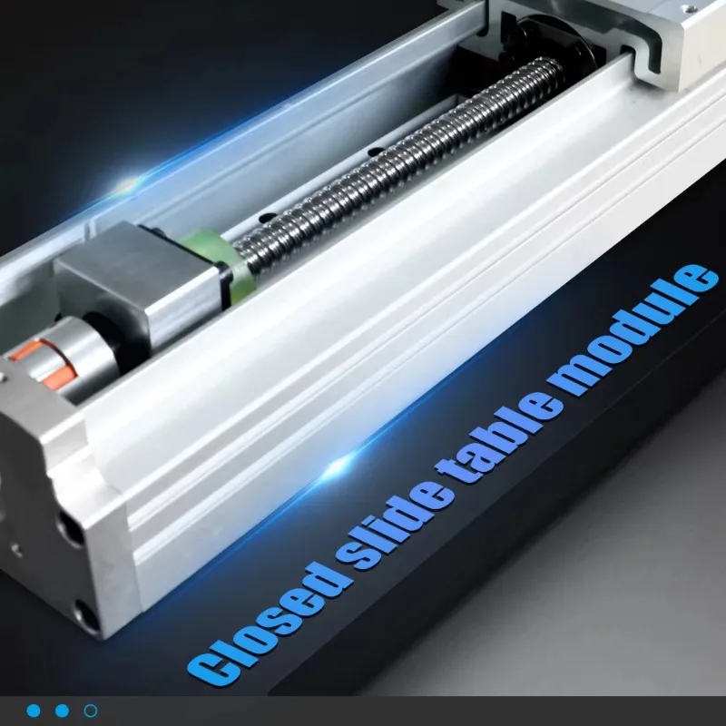 Vite conduttrice 1610 EGR15 Compatibile con servomotori 60/80 Modulo silenzioso completamente chiuso 140 Tavolo scorrevole da 150-2000 mm per CNC