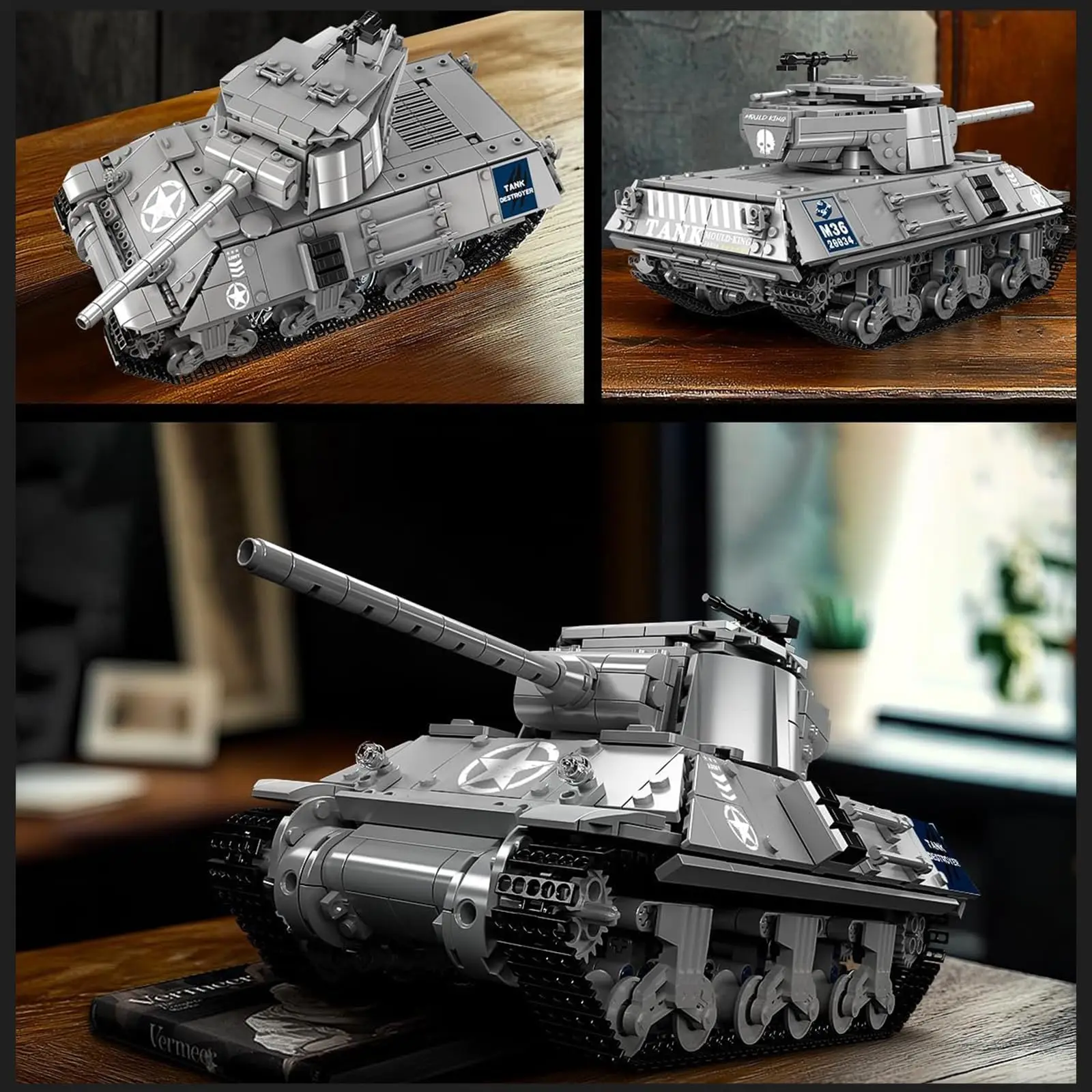 モールドキング 1057ピース RCミリタリービークル組み立てキット、第二次世界大戦コレクタブル戦車モデル（ティーンエイジャーと大人向け）、ギフトアイデア