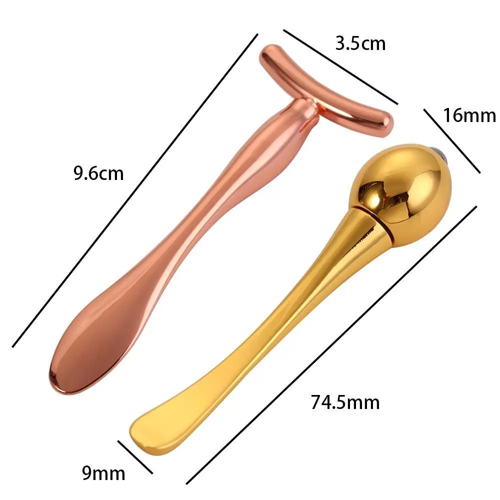 미니 매직 스틱 페이셜 마사지 스틱, 아이 마사지 롤러, 페이스 리프팅, 아이 크림 스푼, 페이스 크림 어플리케이터, 미용 도구