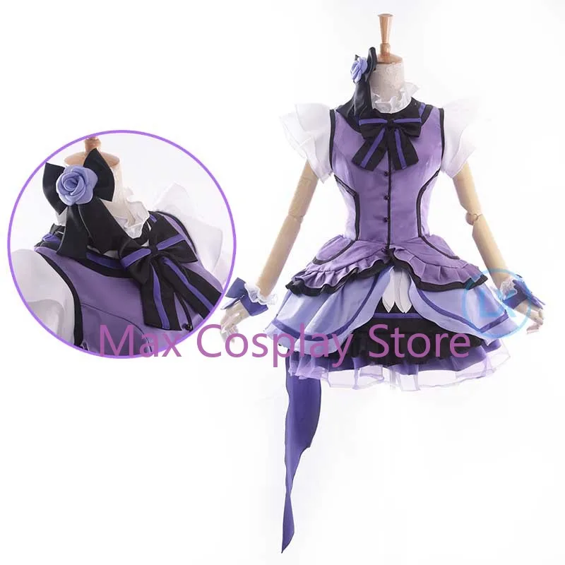 Max Anime School Idol Project KiRa-KiRa Sensation! Maki Nishikino Cosplay Costume U's Music Stage Costume Lolita Dress LL