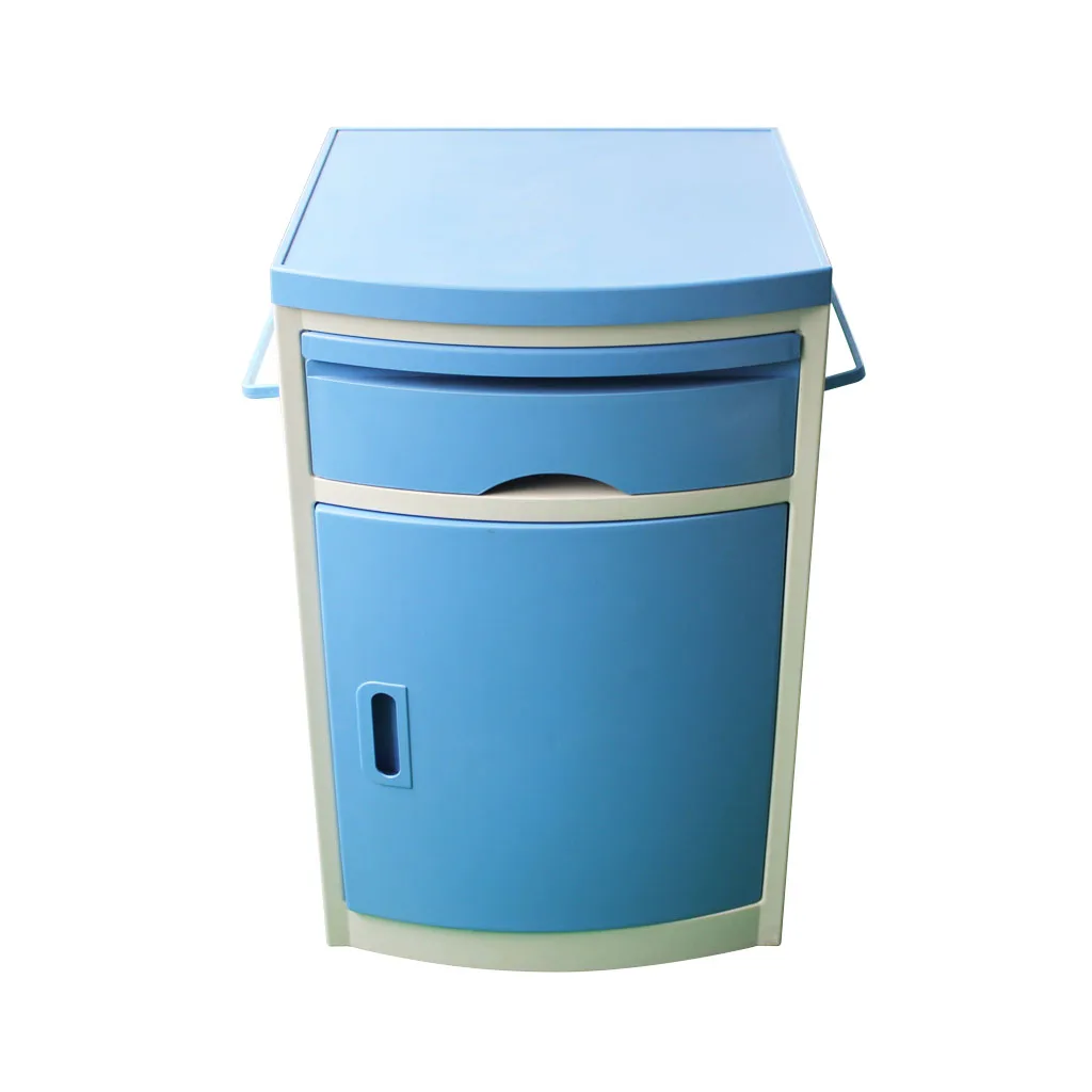 On Sale Hospital Furniture ABS Beside Cabinet Locker Bedside With Casters in Stock