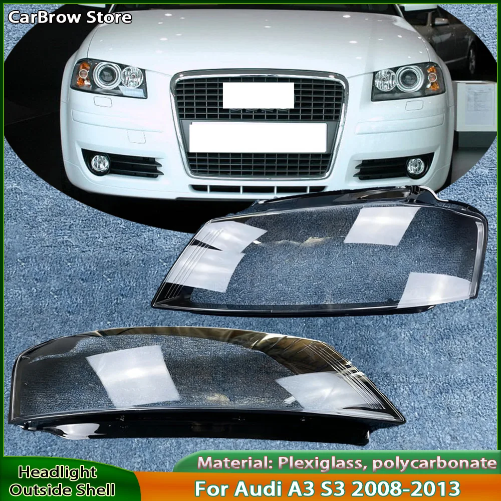 

Корпус фары для Audi A3 S3 2008-2010 годов, замена оригинальной левой или правой крышки фары.