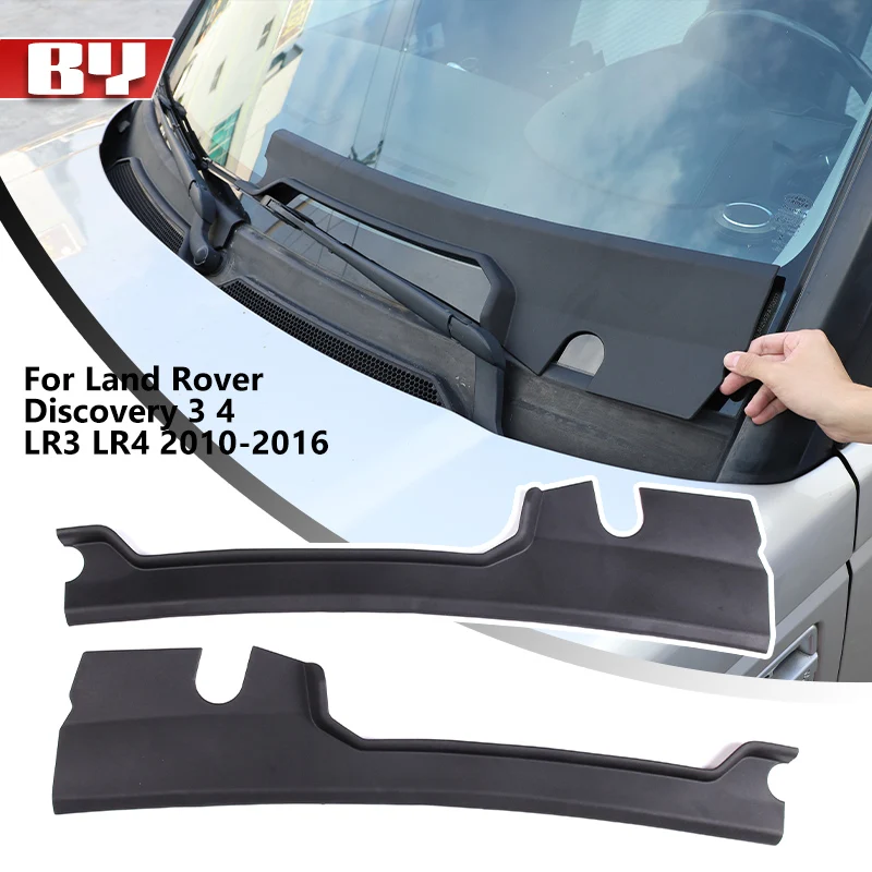 

Front Windshield Wiper Cowl Trim Water Deflector Plate Base Trim Panel For Land Rover Discovery 3 4 LR3 LR4 2010-2016 Accessory
