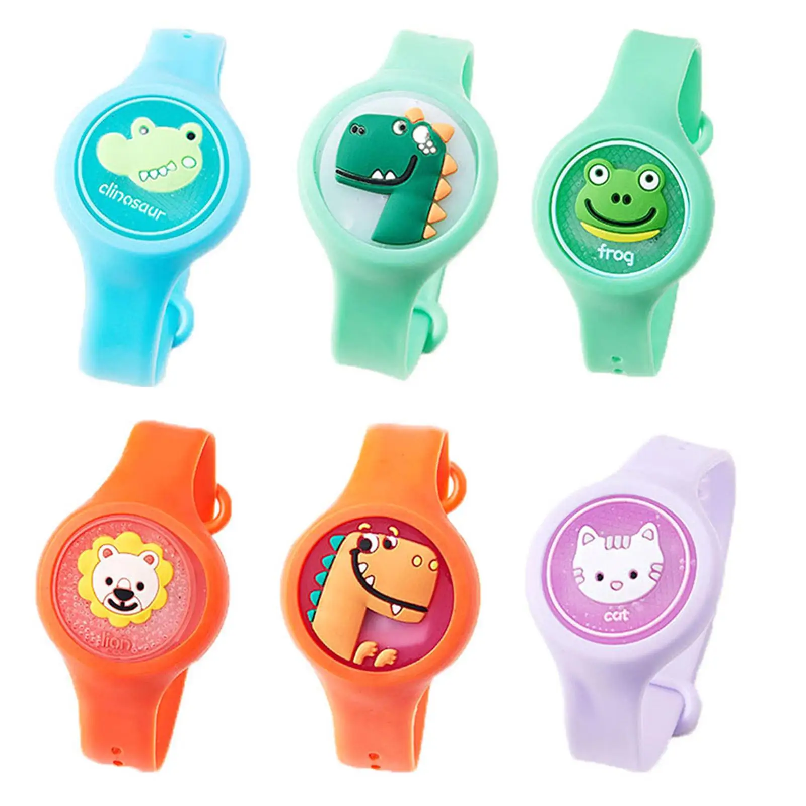 Cute Mosquito Repellent Bracelet Cartoon Baby Kids Silicone Plant Essential Oil Children\'s Wristband Watch Anti Insect Bracelets