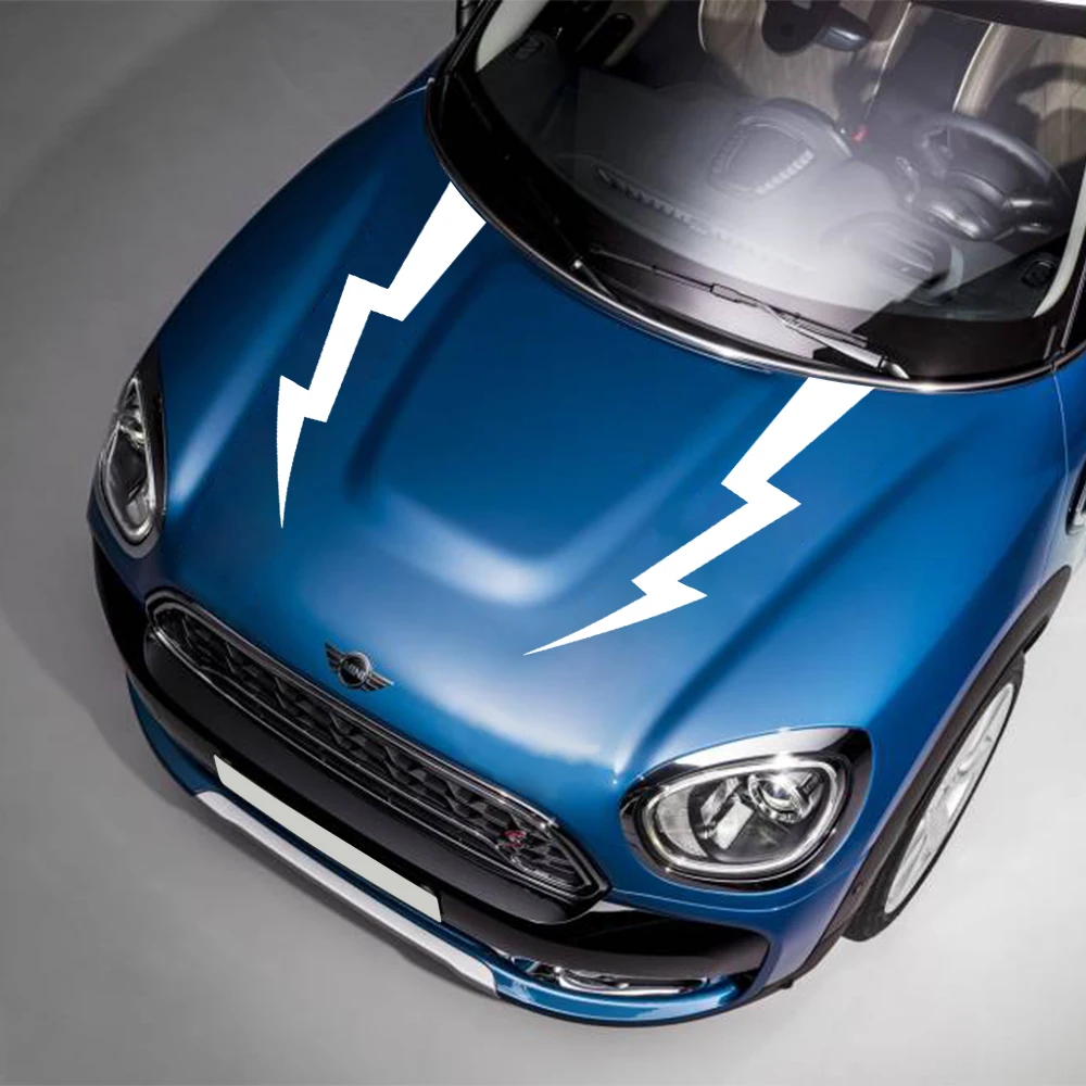 2 шт., наклейки на крышку капота автомобиля Mini Cooper S JCW F55 F56 R55 R56