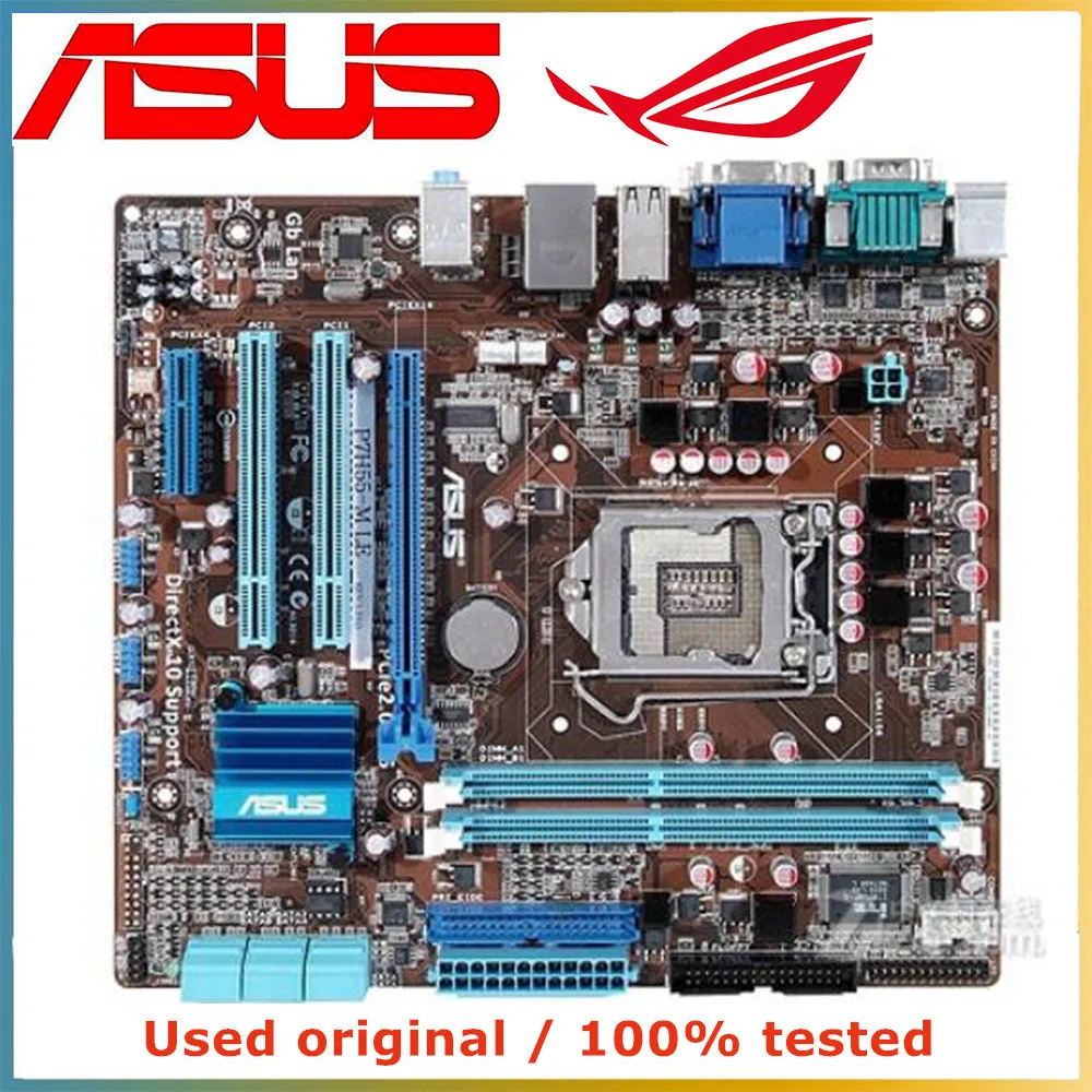 

For Intel H55 For ASUS P7H55-M LE Computer Motherboard LGA 1156 DDR3 8G Desktop Mainboard SATA II PCI-E 2.0 X16