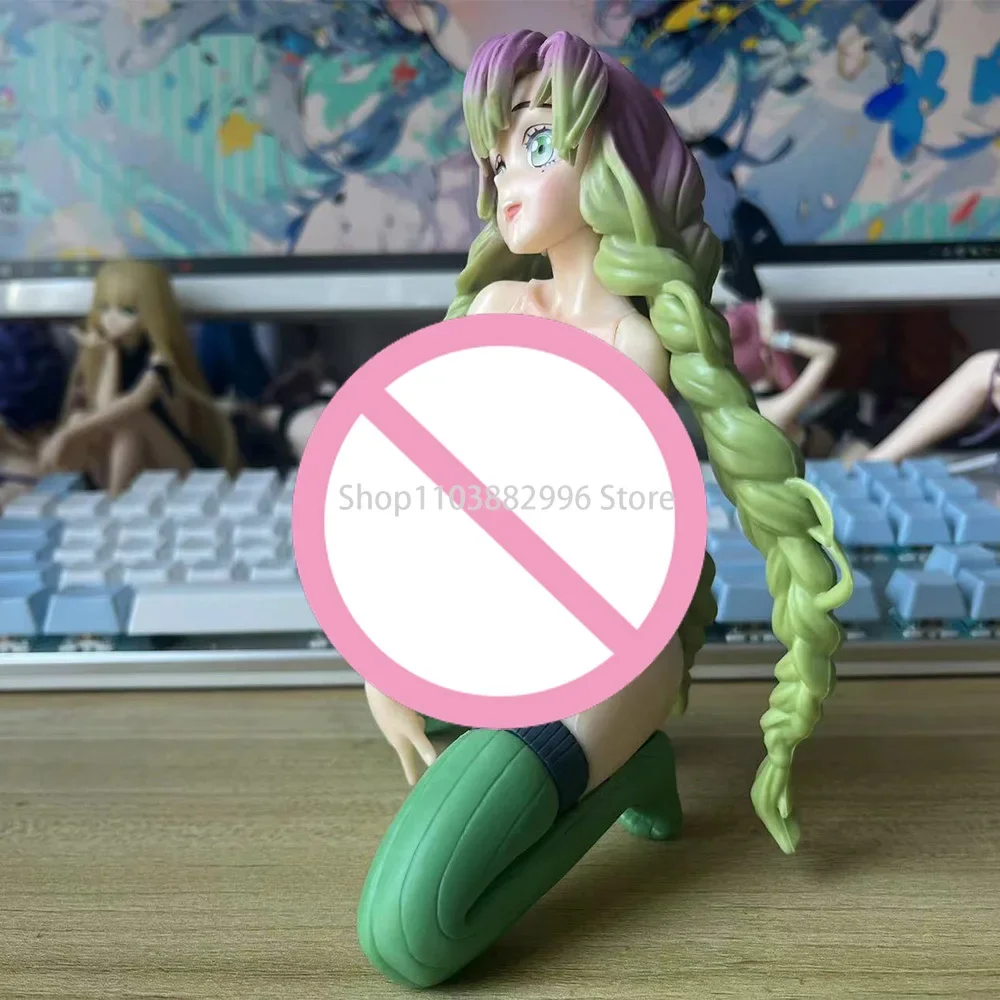 Kimetsu No Yaiba Anime Figure, Sexy Girl, Oke Roji Mitsuri, NAKED Ver, 14cm Collection de figurines d'action pour adultes, modèle de jouet, cadeaux de beurre