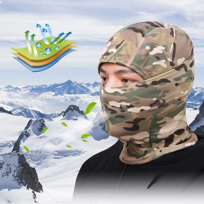 Camouflage Balaclava Full Face Scarf Mask Hiking Cycling Hunting Outdoor Head Cover Tactical Airsoft Cap Men