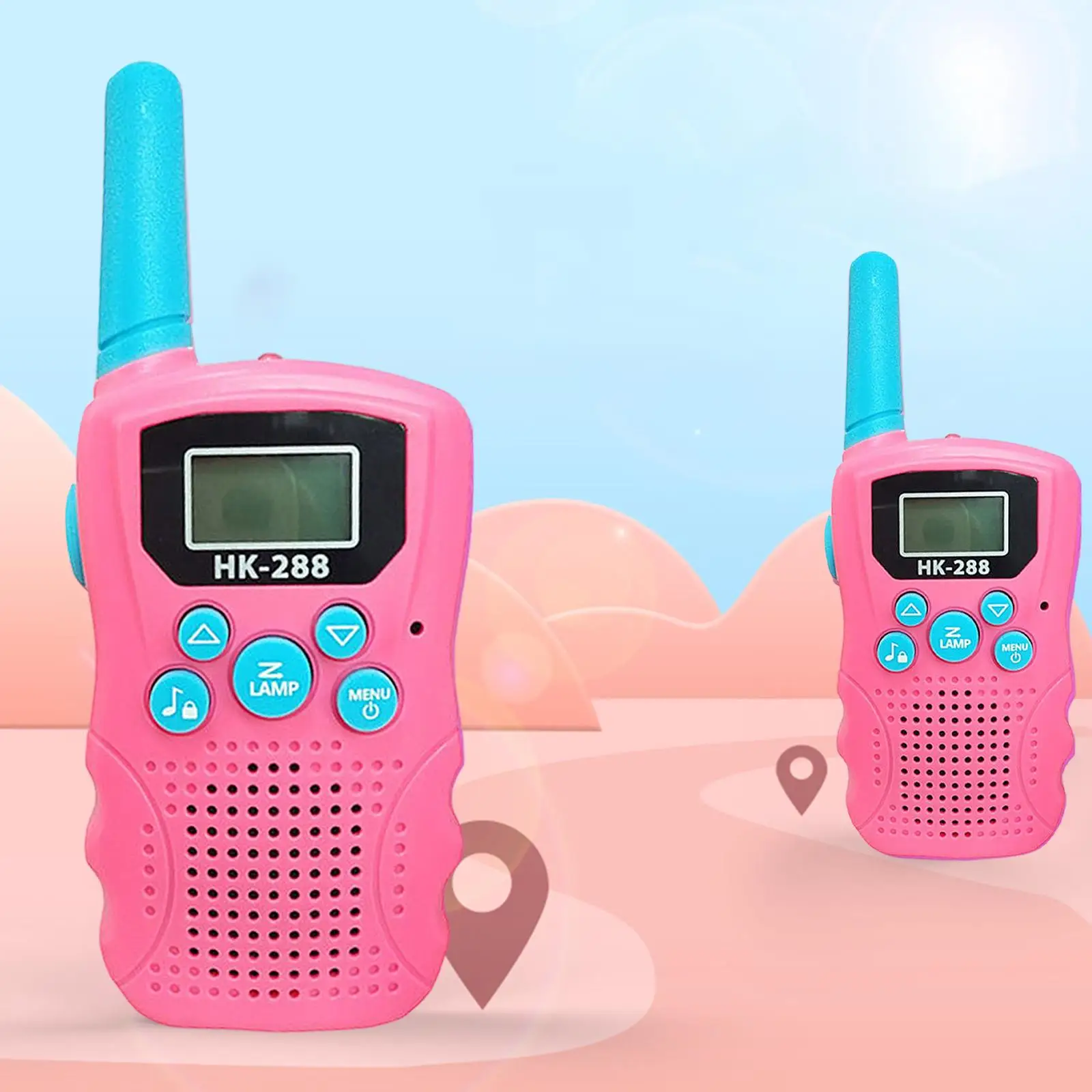 Walkie Talkie para crianças, Family Walky Talky, Fácil de usar, Presentes de longo alcance, 1 par