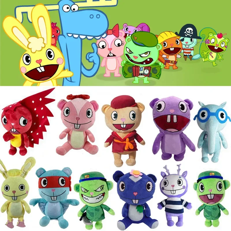 Happy Tree Friends Plush Toys 25cm Soft Stuffed Dolls