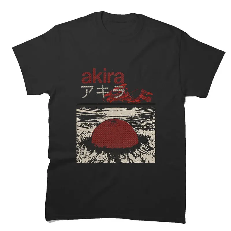 Akira Cyberpunk City Explosion Gift T‑Shirt Katsuhiro Otomo Retro Manga Shotaro Kaneda Neo‑Tokyo Anime Print Short Sleeve Tops
