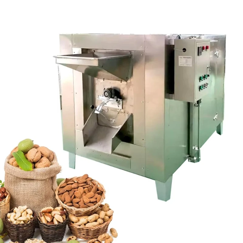 Customized Continuous Feeding Roasting Machine Automatic Conveyor Type Roaster For Large Scale Production Continuous Working
