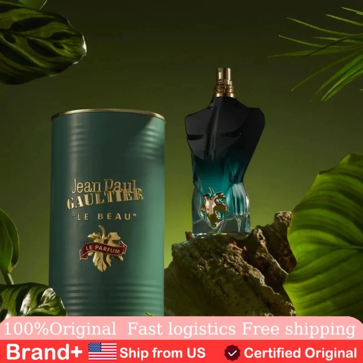Jean Paul Gaultier Les Males De Le Beau Le Parfum Eau De Parfum Intense 4.2 Oz, Colonia de Larga Duración, Persistencia Natural, Portátil