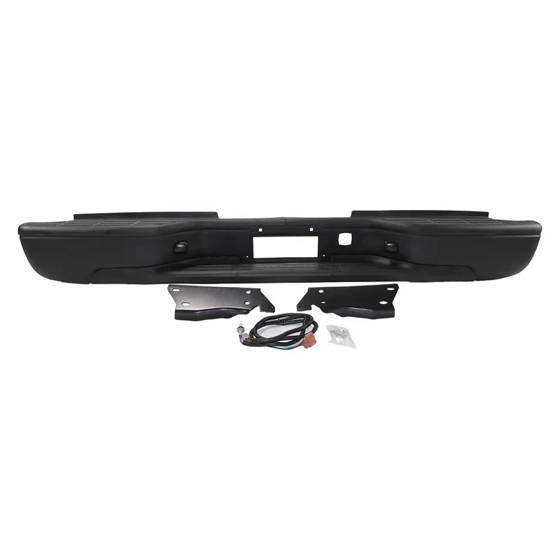 Rear  Bumper Black For 1999-2007 Chevrolet Silverado 2500HD 3500