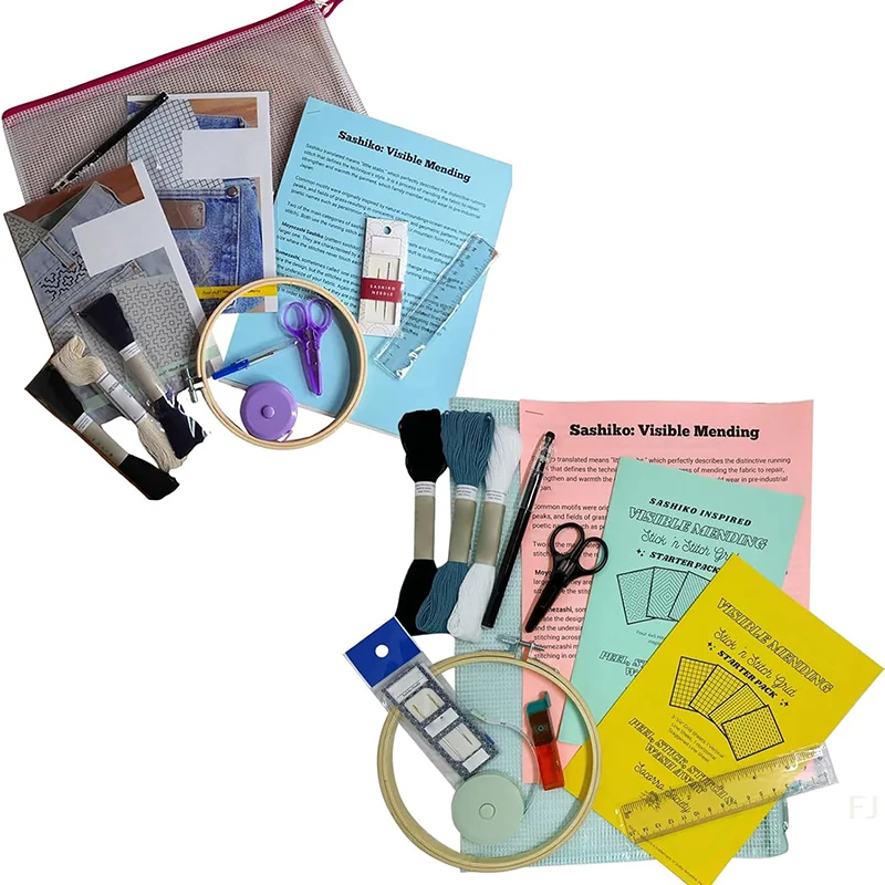 

[YU] Буклет для вышивания, видимый набор для ремонта, удобные швейные инструменты «сделай сам», практичное текстильное искусство для начинающих, ручное шитье