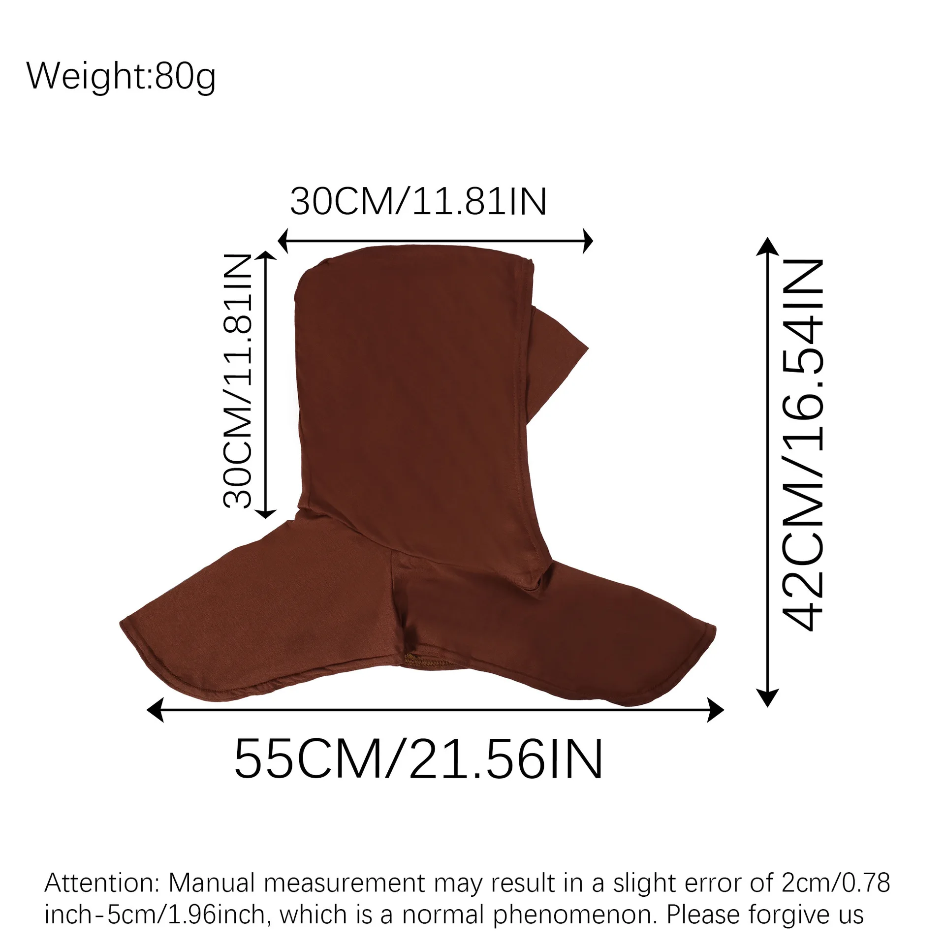 Unisex One-Piece Base Scarf Elastic Hat Elastic Wide-Brimmed Scarf Hoodie Pure Color Face Protection Sunscreen Scarf Hat