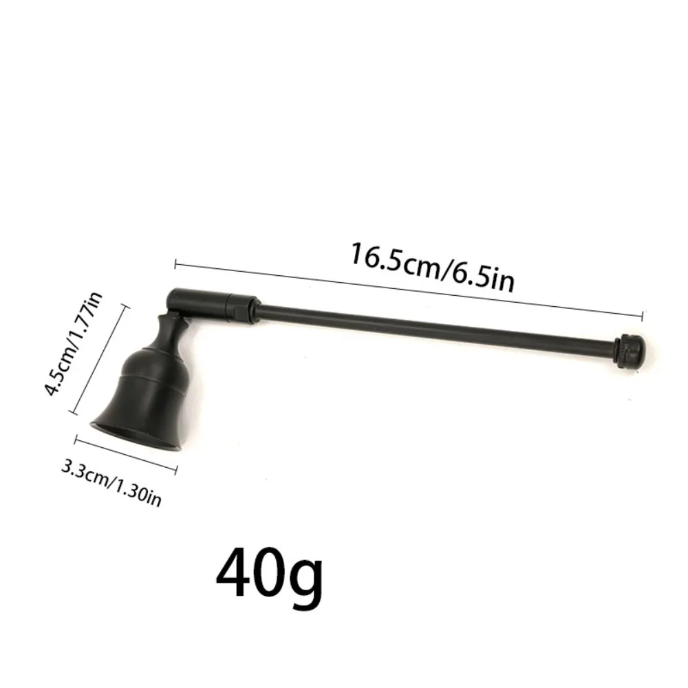 Luxury Bell Shaped Candle Snuffer Turn Off Extinguisher Swingable Flame Cover Adjustable Long Handl Candle Extinguisher Home