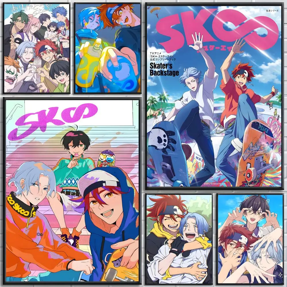 Anime  SK8 the Infinity Poster poster Self-adhesive wall stickers, suitable for room decoration, high-quality printing.