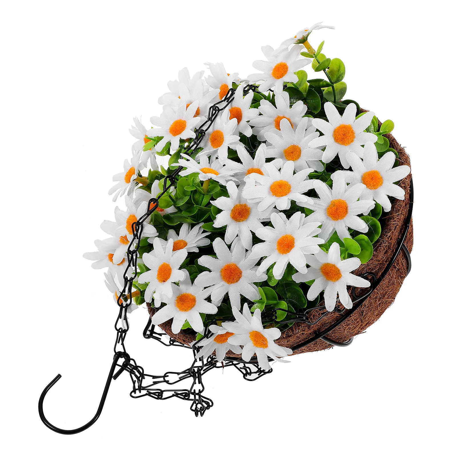 

Artificial Hanging Flower Basket Lightweight Practical Design Suitable for Home Balcony Wall Mounted Planters Artificial Flowers