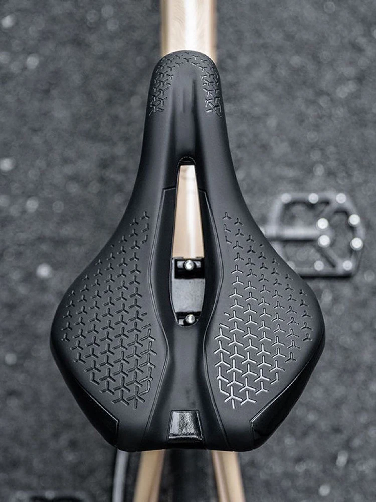 AliExpress Bicycle Seat Saddle MTB Road Bike Saddle Hollow Breathable Shockproof Cycling Saddle PU Non-Slip Leather Cushion